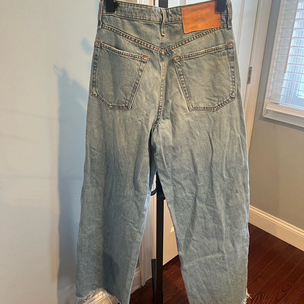 Rag and Bone wide leg Classic Blue Denim Jeans - Picture 3 of 3